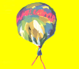 illustration of balloon that says 