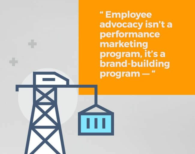 Employee advocacy isn't a performance marketing program, it's a brand-building program.