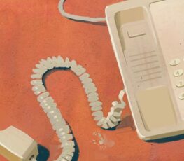 Office phone off the hook causing issues with streamlined workplace communications.